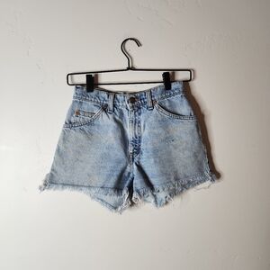Levis Orange Tab 910 Vintage Made In The U.S.A Cut Off Shorts Size 3